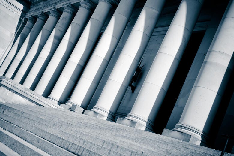 a person climbing a staircase