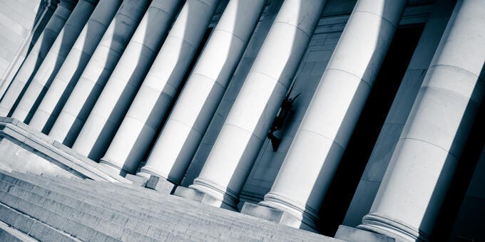 a person climbing a staircase