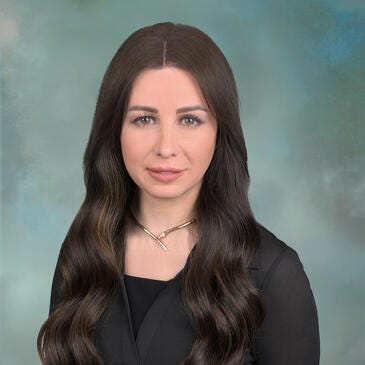 a woman with long hair