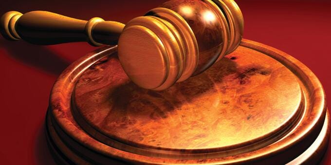 a close-up of a gavel