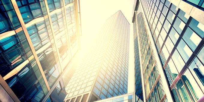 a low angle view of a building