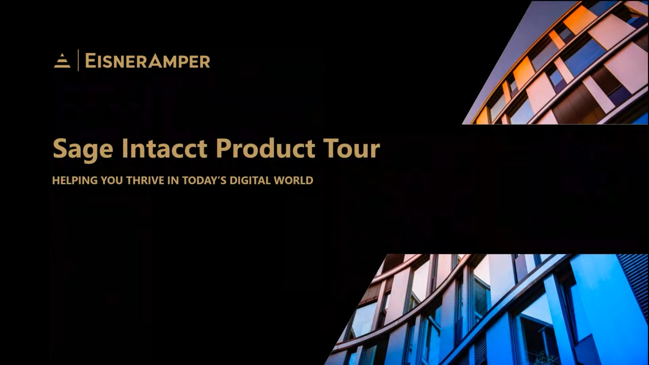 Sage Intacct Product