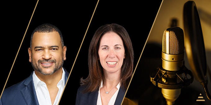 a man and woman smiling