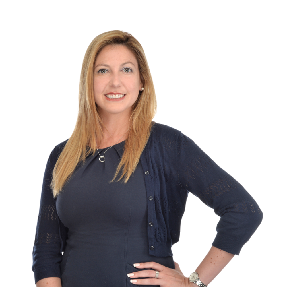 a woman in a black shirt